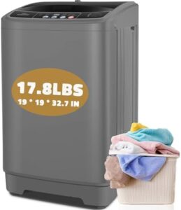 Nictemaw Portable Washing Machine 17.8Lbs, Compact and Efficient Laundry Washer and Dryer Combo