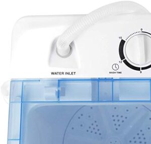 HomGarden Portable Washer Compact Mini Twin Tub Washing Machine with Washer Spinner Cycle