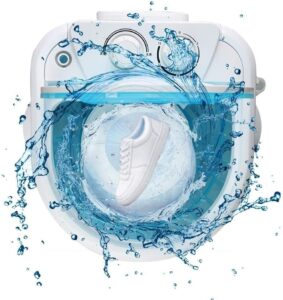 Portable Mini Washing Machine in Blue, ideal for apartments, dorms, and business trips