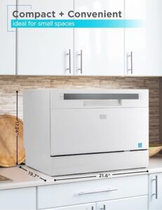 BLACK+DECKER Countertop Dishwasher with 6 Wash Programs and ENERGY STAR Certification  