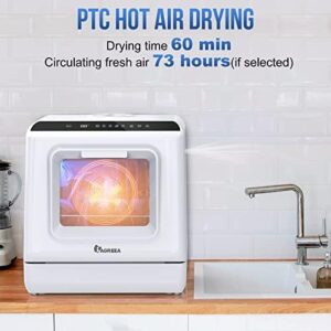 IAGREEA No Hookup Needed Mini Dishwasher, Portable, Compact, 5L Water Tank, Ideal for Apartments, Camping, RVs