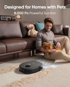 eufy X10 Pro Omni Robot Vacuum and Mop Combo with Dual Mops and Auto Mop Washing