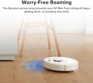 Roborock Q7 Max Robot Vacuum and Mop Combo with LiDAR Navigation, Water Flow Control, and Pet Hair Cleaning