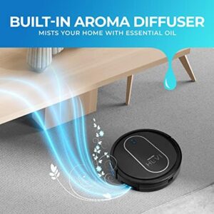 Kalorik HUVI® Robot Vacuum R1 on hardwood floor with smart navigation