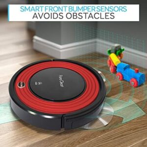 SereneLife Robot Vacuum Cleaner - 1500pa suction for pet hair and hardwood floors