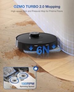 ECOVACS DEEBOT T30S PRO Robot Vacuum and Mop with AI features and self-emptying functionality