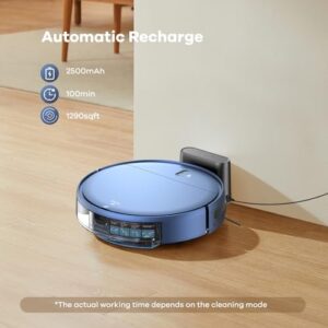 ZCWA Robot Vacuum and Mop Combo, ideal for pet hair and hard floors, in action