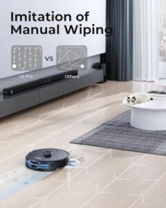 Robot Vacuum and Mop Combo with 3500Pa suction, self-emptying station, and LIDAR navigation