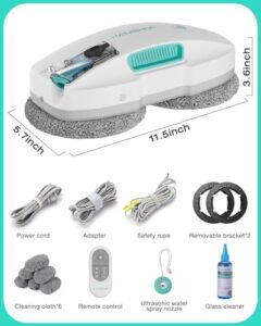 HAUSHOF Window Cleaner Robot with 3800Pa suction, auto water spray, and AI path planning for high-rise windows and glass doors