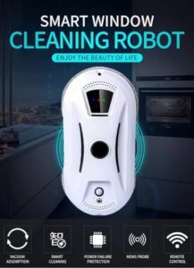 Ultra Thin Robot Vacuum Cleaner Window Cleaning Robot in action, providing a streak-free shine on windows