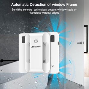 AlfaBot Window Cleaning Robot for Efficient Window Cleaning with Dual Water Spray and High Suction Power