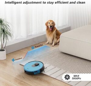 OKP Robot Vacuum Cleaner Lidar - Robotic Vacuum with Strong Suction and Lidar Navigation for Hard Floors