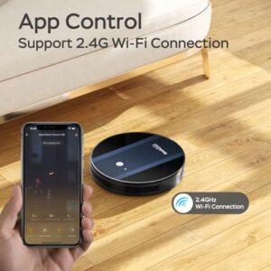 Geek Smart Robot Vacuum Cleaner G6, 1800 Pa suction, super-thin design, ideal for hard floors and carpets 