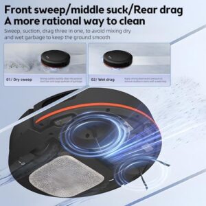 LANRU Robot Vacuum Cleaner with App Control and Mopping Feature