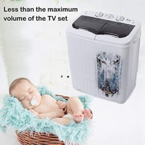 Portable Compact Twin Tub Washing Machine for Apartments, Dorms, and Camping - 14.3lbs Capacity