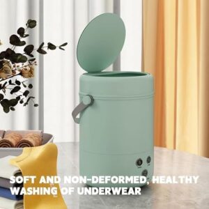 Folding Washing Machine for dormitories, apartments, and small spaces, compact and portable, green color