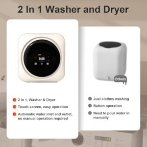 3.5L Wall Mounted Mini Washing Machine, compact design, portable washer and dryer, energy-efficient, small clothes