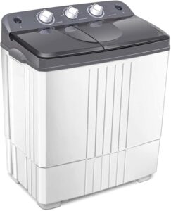 Generic NC-12690OE Portable Washer in a compact apartment laundry setup