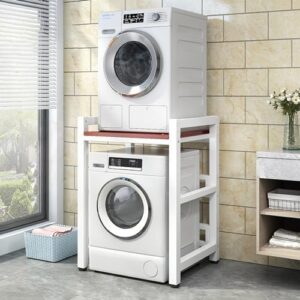 Stacking Kit for Washer and Dryer - Adjustable, Space-saving Laundry Storage Rack