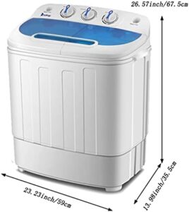 2IN1 Mini Portable Compact Washing Machine for apartment, camping, dorms, and RV with twin tub and spinner cycle