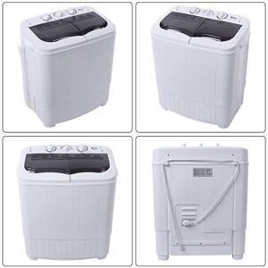 XPB35-ZK35 14.3 lbs semi-automatic washing machine with gray cover for efficient washing and easy use