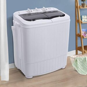 XPB35-ZK35 14.3 lbs semi-automatic washing machine with gray cover for efficient washing and easy use