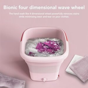 Jectse Portable Washing Machine, foldable mini washer for small items and baby clothes