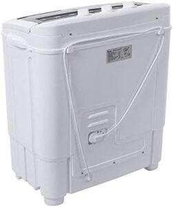 Home XPB35-ZK35 Semi-Automatic Washing Machine with gray cover and compact design  