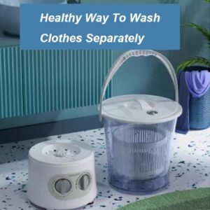 Portable Washing Machine for Apartments and Dormitories, Ideal for Baby Clothes and Underwear