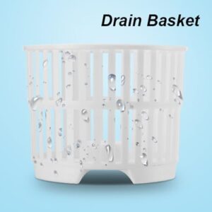 Portable washing machine in a white color, ideal for apartments, RVs, and laundry of baby clothes, socks, and towels