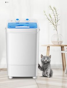 Mini Washer Portable Washing Machine with Drain Basket for Space-Saving Laundry