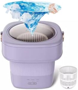 Portable Mini Washer with Spin Dry Function for Small Clothes and Baby Clothes