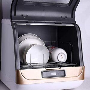 Portable Countertop Dishwasher with 5L Capacity, 4 Wash Programs, and Air Dry Feature for Small Apartments and RVs