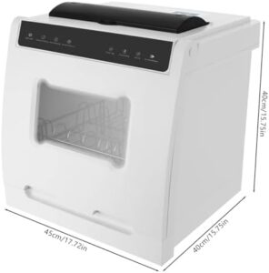 Portable Countertop Dishwasher with 4 Washing Programs, perfect for small apartments, boats, and RVs