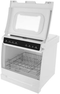 Small Countertop Dishwasher with Detachable Rack and High-Efficiency Drying