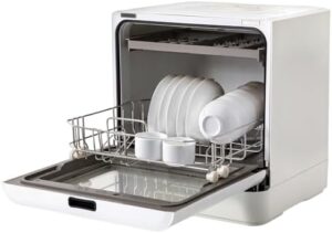 Portable Countertop Dishwasher with 6L Water Tank and Air-Dry Function