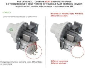 5304470276 CKD470276X compatible Frigidaire Dishwasher Pump for replacement  