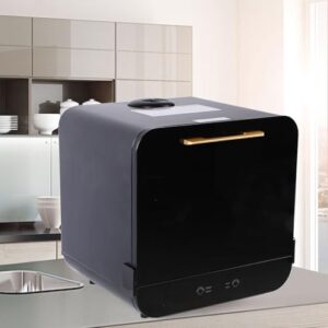 Compact Countertop Dishwasher with High-Temperature Air Drying