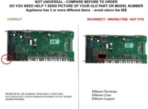 EQUIP. DR US W10076360 W10084141R EDR4141RX1 compatible dishwasher control board