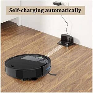 KANGYEBAIHUODIAN Auto Robot Vacuum Cleaner in black, perfect for carpet and floor cleaning