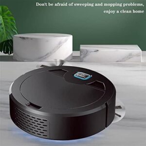 Robot Aspiradora y Trapeador Wireless Vacuum Cleaner Smart Sweeping Robot in Black