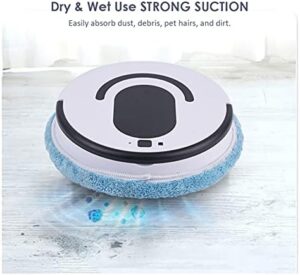 Vacuum Cleaner Robot Vacuum Cleaner Mopping Robot Fully Automatic Mopper White - Powerful Low Noise Sweeper