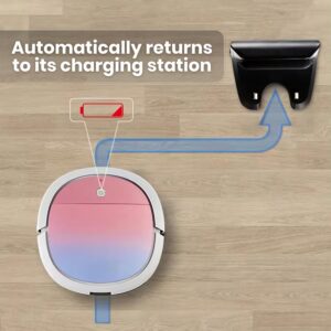 Smart Wi-Fi Robot Vacuum Cleaner navigating across the floor with powerful suction and advanced mapping technology