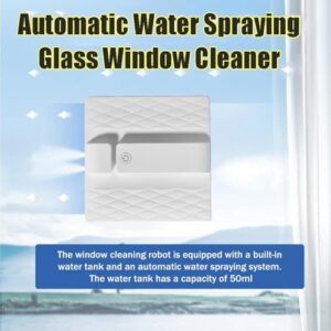 High-tech window cleaning robot with 2600pa suction, smart navigation, and automatic water spray for effortless glass cleaning.  