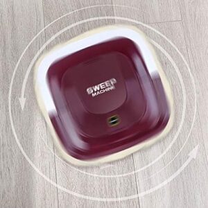 Automatic Smart Robot Vacuum Cleaner Purple in action on floor