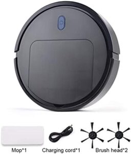 KANGYEBAIHUODIAN USB Robot Vacuum Cleaner sweeping, mopping, and sterilizing home floors for a clean environment.