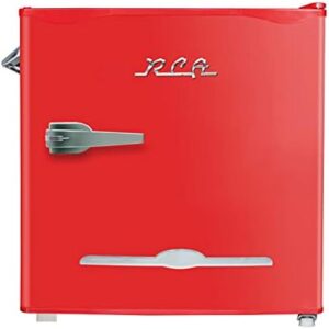 Arctic Chef RFR176-RED Retro Bar Fridge in red with side bottle opener