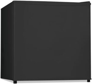 Alera BC-46-E Refrigerator with Chiller Compartment - Black, compact refrigerator with sleek design