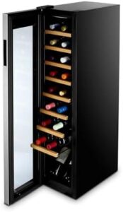 Cuisinart CWC-1800CU Private Reserve Cooler, Black Wine Refrigerator – 18 Bottle Capacity