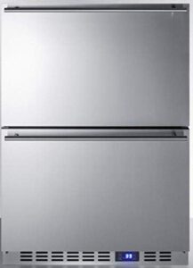 Summit FF642D Drawer Refrigerator, Stainless Steel, Compact, Energy Efficient